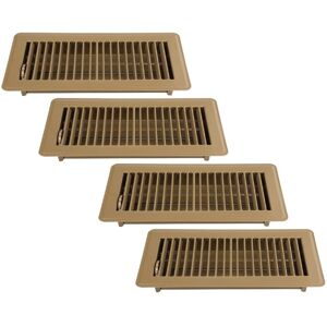 Sodial 1x(Floor Register 4x10, 4 Pack Floor Register Vents,Heavy Duty Steel9553 Sodial 1x(Floor Register 4x10, 4 Pack Floor Register Vents,Heavy Duty Steel9553