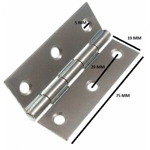 Onestopdiy Zinc Plated Steel Door Hinge - 75mm 3 Inch - 100 Pairs Onestopdiy Zinc Plated Steel Door Hinge - 75mm 3 Inch - 100 Pairs