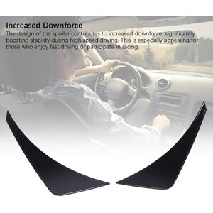 ﹒glossy Black 2pcs Front Bumper Side Spoiler Sporty Look Increase Stability For ﹒glossy Black 2pcs Front Bumper Side Spoiler Sporty Look Increase Stability For