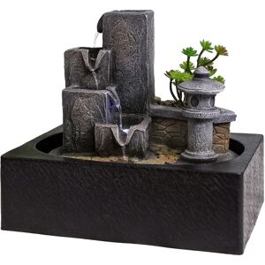 Lesser & Pavey Indoor Water Fountain With Pump Led Light Up Waterfall Sculpture Resin Ornament Lesser & Pavey Indoor Water Fountain With Pump Led Light Up Waterfall Sculpture Resin Ornament