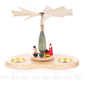 Großhandel Dregeno Pyramid With Santa Claus And Train For Tea Lights 21x15x17 Cm Großhandel Dregeno Pyramid With Santa Claus And Train For Tea Lights 21x15x17 Cm