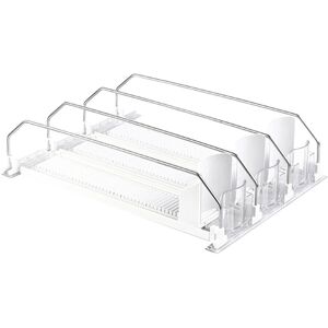 Sodial 2x(Drink Organizer For Fridge-White Automatic Pusher Glide,Soda Dispenser4299 Sodial 2x(Drink Organizer For Fridge-White Automatic Pusher Glide,Soda Dispenser4299