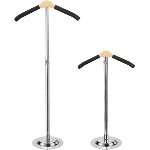 Sourcingmap Shirt Display Stand, 2pcs Stainless Steel Adjustable Women T-Shirt Rack (Black) Sourcingmap Shirt Display Stand, 2pcs Stainless Steel Adjustable Women T-Shirt Rack (Black)