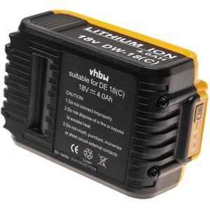 Vhbw Battery For Dewalt Dcb184 Dcb200 Dcb201-2 Dcb201 Dcb204 Dcb203 Dcb185 4ah 18v Vhbw Battery For Dewalt Dcb184 Dcb200 Dcb201-2 Dcb201 Dcb204 Dcb203 Dcb185 4ah 18v