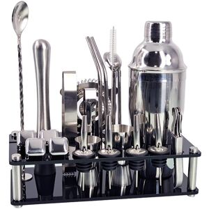 Sodial Bartender Kit 23-Piece Cocktail Shaker Set Of Stainless Steel Ice Grain7320 Sodial Bartender Kit 23-Piece Cocktail Shaker Set Of Stainless Steel Ice Grain7320