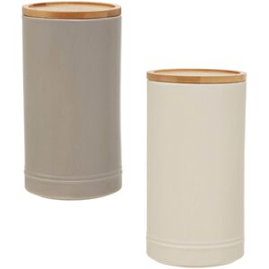 Premier Housewares Pack Of 2 1450ml Stoneware Kitchen Pasta Rice Biscuits Storage Jars Canisters Premier Housewares Pack Of 2 1450ml Stoneware Kitchen Pasta Rice Biscuits Storage Jars Canisters