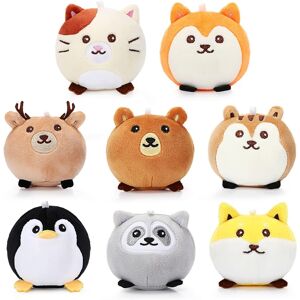 Aoriher 8 Pcs Christmas Mini Animals Plush Toys 3.15 Inch Stuffed Animals Soft Aoriher 8 Pcs Christmas Mini Animals Plush Toys 3.15 Inch Stuffed Animals Soft