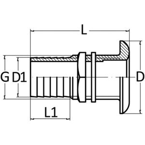Seacock Yellow Brass W/hose Adaptor 2\" X 56 Mm - 1 Pc Osculati - 17.323.06 Seacock Yellow Brass W/hose Adaptor 2\" X 56 Mm - 1 Pc Osculati - 17.323.06