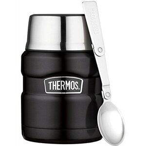New Thermos King Food Flask 470 Ml Matt Black Stainless Steel 0.47l High Qualit New Thermos King Food Flask 470 Ml Matt Black Stainless Steel 0.47l High Qualit
