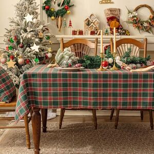 Softalker Large Christmas Green Table Cloths 300x140 Cm Rectangular Tartan Xmas Softalker Large Christmas Green Table Cloths 300x140 Cm Rectangular Tartan Xmas