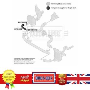 Charge Air Hose For Audi A6 04-11 4f0145832b Borg & Beck Bth1428 Charge Air Hose For Audi A6 04-11 4f0145832b Borg & Beck Bth1428