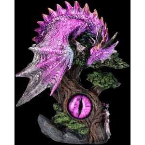 Figure With Eye Pink - Draconic Seer - Gothic Fantasy Decor Dragon H: 18 Figure With Eye Pink - Draconic Seer - Gothic Fantasy Decor Dragon H: 18
