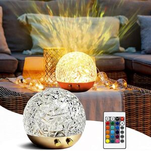 Ocean Polar Light Lamp, 16 Colours Usb Water Waves With Remote Control, Usb Plug Ocean Polar Light Lamp, 16 Colours Usb Water Waves With Remote Control, Usb Plug