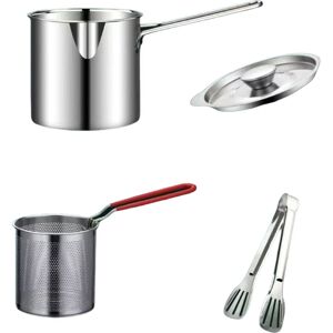 Sodial 2x(Stainless Steel Frying Pan Frying Pan Fish And Chicken N6u4)1176 Sodial 2x(Stainless Steel Frying Pan Frying Pan Fish And Chicken N6u4)1176