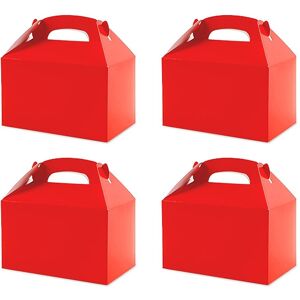 Sodial 2x(50 Pcs Snack Goodie Bags With Handle Cookie Gift Bags Gable Boxes Red E7t5) Sodial 2x(50 Pcs Snack Goodie Bags With Handle Cookie Gift Bags Gable Boxes Red E7t5)