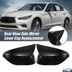 X Autohaux Pair Rearview Mirror Cover Overlay Gloss Black For Infiniti Q50 Q60 Q70 Qx30 X Autohaux Pair Rearview Mirror Cover Overlay Gloss Black For Infiniti Q50 Q60 Q70 Qx30