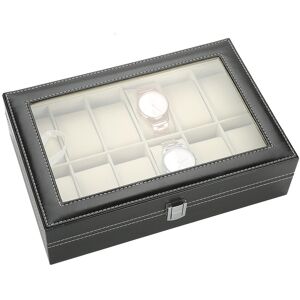 12 Grids Pu Leather Watch Display Case Storage Box Organizer Watch Jewelry D Tou 12 Grids Pu Leather Watch Display Case Storage Box Organizer Watch Jewelry D Tou