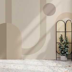 Superfresco Easy Oval Geo Pop Neutral Print To Order Fixed Size Mural Superfresco Easy Oval Geo Pop Neutral Print To Order Fixed Size Mural
