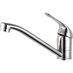 Xcel Home Kitchen Tap Mono Bloc Single Lever Swivel Long Neck Chrome 40mm Sink Mixer Taps Xcel Home Kitchen Tap Mono Bloc Single Lever Swivel Long Neck Chrome 40mm Sink Mixer Taps