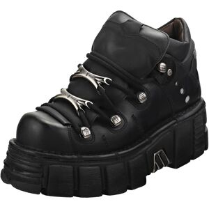 New Rock M106n-S6 Unisex Platform Shoes In Black - 7 Uk New Rock M106n-S6 Unisex Platform Shoes In Black - 7 Uk