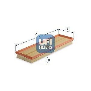 Ufi Air Filter Insert 38mm Height 430mm Length Fits Vw Beetle Golf Jetta Ufi Air Filter Insert 38mm Height 430mm Length Fits Vw Beetle Golf Jetta