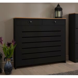 Vale Designs Medium Radiator Cover with Drawers - Black Vale Designs Medium Radiator Cover with Drawers - Black