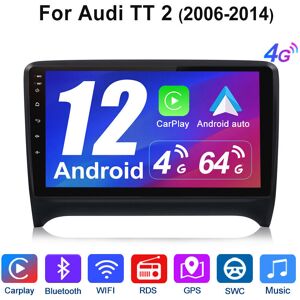 Junsun For Audi Tt Mk2 8j 9"Android 12 Carplay Car Stereo Gps Navi Radio Wifi Fm 4+64gb Junsun For Audi Tt Mk2 8j 9"Android 12 Carplay Car Stereo Gps Navi Radio Wifi Fm 4+64gb