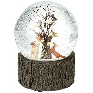 *heaven Sends Woodland Animals Musical Snow Globe Decorative Base Gift *heaven Sends Woodland Animals Musical Snow Globe Decorative Base Gift
