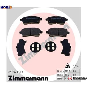 Zimmermann Brake Pad Set Disc Brake 22824.150.1 For Suzuki K12c 1.2l K12d/k12m 1.2l 4cyl Zimmermann Brake Pad Set Disc Brake 22824.150.1 For Suzuki K12c 1.2l K12d/k12m 1.2l 4cyl