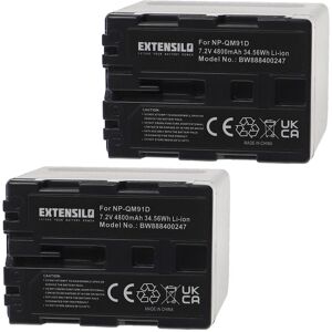 Extensilo 2x Battery For Sony Dcr-Trv460e Dcr-Trv480e Dcr-Trv480 Dcr-Trv50 4800mah Extensilo 2x Battery For Sony Dcr-Trv460e Dcr-Trv480e Dcr-Trv480 Dcr-Trv50 4800mah