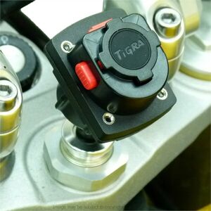 Buybits 13.3-14.7mm Motorcycle Fork Stem Yoke Mount & Tigra Sport Twist & Lock Adapter Buybits 13.3-14.7mm Motorcycle Fork Stem Yoke Mount & Tigra Sport Twist & Lock Adapter