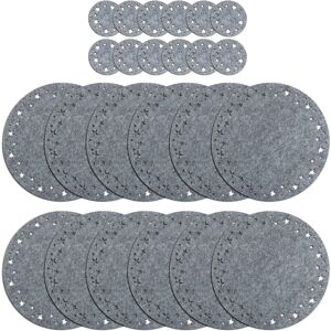 Nordic Grey Star Christmas Dinner Felt Table 12 Placemats & 12 Coasters Nordic Grey Star Christmas Dinner Felt Table 12 Placemats & 12 Coasters