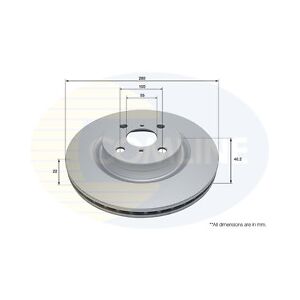 Comline Coated Brake Disc Front Axle To Fit Toyota Yaris 15->20, Yaris/vitz 13->20 Comline Coated Brake Disc Front Axle To Fit Toyota Yaris 15->20, Yaris/vitz 13->20