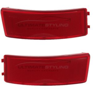 Ultimate Styling Ford Focus C-Max 2003-2007 Red Rear Bumper Reflectors Drivers & Passenger Side Ultimate Styling Ford Focus C-Max 2003-2007 Red Rear Bumper Reflectors Drivers & Passenger Side
