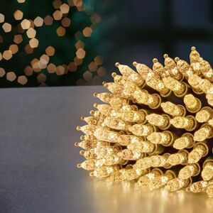 The Glow Company 300 Warm White Diamond Cut Led Fairy Lights On Storage Wheel - 7.5m The Glow Company 300 Warm White Diamond Cut Led Fairy Lights On Storage Wheel - 7.5m