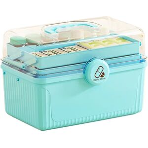 Sodial 3x(Portable Multi-Layer Medicine Organizer Box Capacity Kit Storage With9799 Sodial 3x(Portable Multi-Layer Medicine Organizer Box Capacity Kit Storage With9799