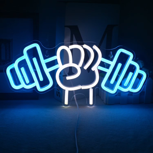 Does Not Apply Barbell Fitness Gym Neon Sign Dumbbell Led Neon Ligh Wall Decoration For Workout Does Not Apply Barbell Fitness Gym Neon Sign Dumbbell Led Neon Ligh Wall Decoration For Workout