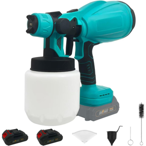 Does Not Apply Cordless Fence Paint Sprayer With 2 * 2.0ah Battery, Electric Hvlp Spray Gun Com Does Not Apply Cordless Fence Paint Sprayer With 2 * 2.0ah Battery, Electric Hvlp Spray Gun Com