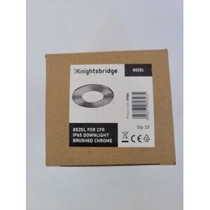 Pack Of 10 Bezels For Knightsbridge Cfr Ip65 Downlight Brushed Chrome Cfrbc Pack Of 10 Bezels For Knightsbridge Cfr Ip65 Downlight Brushed Chrome Cfrbc