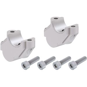 Bmw S 1000xr 2015-2019 Offset Handlebar Risers 30mm High,24mm Back-Silver By H&b Bmw S 1000xr 2015-2019 Offset Handlebar Risers 30mm High,24mm Back-Silver By H&b