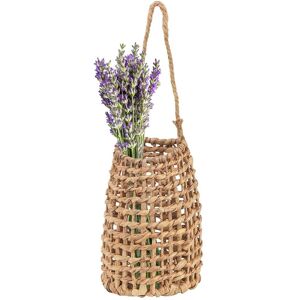 Sodial 3x(Woven Front Door Basket, Water Hyacinth Hanging Wall Flower Basket, Wall5846 Sodial 3x(Woven Front Door Basket, Water Hyacinth Hanging Wall Flower Basket, Wall5846