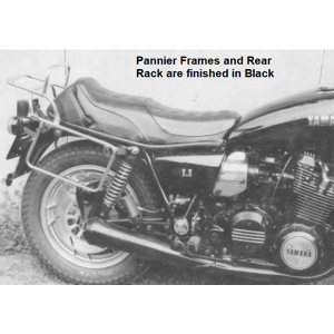 Becker Yamaha Xs1100s (1981-82) Pannier Frames & Top Box Carrier Set - Black By H&b Becker Yamaha Xs1100s (1981-82) Pannier Frames & Top Box Carrier Set - Black By H&b