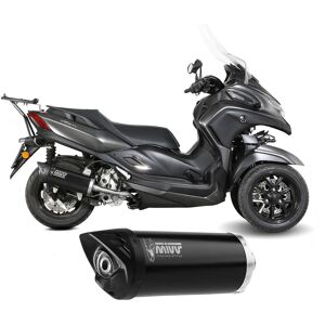 Exhaust Muffler Mivv Mover Black Inox For Yamaha Tricity 300 2021 > 2024 Exhaust Muffler Mivv Mover Black Inox For Yamaha Tricity 300 2021 > 2024