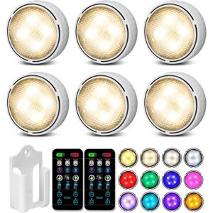 Under Cupboard Battery Operated Led Cabinet Light - Rgb Puck Under Counter Light Under Cupboard Battery Operated Led Cabinet Light - Rgb Puck Under Counter Light