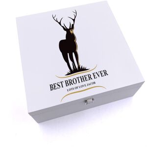 Ukgiftstoreonline Personalised Large Best Brother Ever Stag Keepsake Wooden Box Uv-386-L Ukgiftstoreonline Personalised Large Best Brother Ever Stag Keepsake Wooden Box Uv-386-L