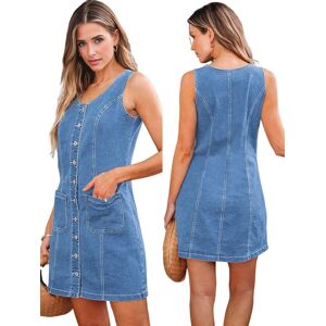 Sodial Dresses For Women Sleeveless Stretchy Jean Summer Casual Western Short6686 Sodial Dresses For Women Sleeveless Stretchy Jean Summer Casual Western Short6686