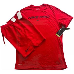 Nike Pro Dri-Fit Mens T-Shirt And Shorts Set Size Large Gym Summer Casual Wear Nike Pro Dri-Fit Mens T-Shirt And Shorts Set Size Large Gym Summer Casual Wear
