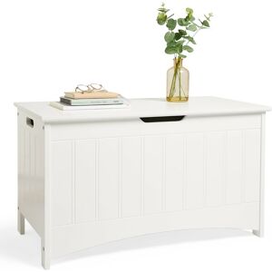 Storage Chest White Storage Box W/ Lid Hallway, Lounge, Bedroom Vonhaus Storage Chest White Storage Box W/ Lid Hallway, Lounge, Bedroom Vonhaus
