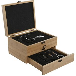 Set Of Wine Accessories Home Esprit Natural Bamboo Stainless Steel Set Of Wine Accessories Home Esprit Natural Bamboo Stainless Steel