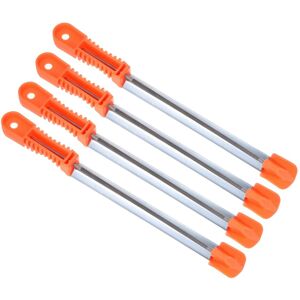 Uxcell 4pcs Chainsaw File 5/32 Inch Round Bearing Steel Grinding Hand Tools With Handle Uxcell 4pcs Chainsaw File 5/32 Inch Round Bearing Steel Grinding Hand Tools With Handle